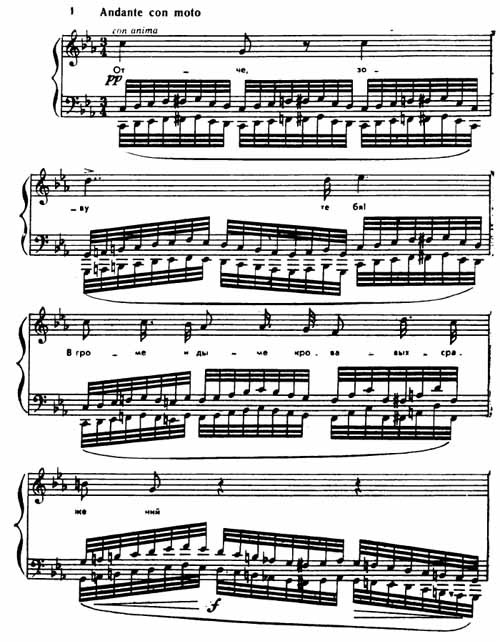 Ноты для фортепиано произведений Вебера