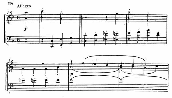 Пример нот скрипичных квартетов